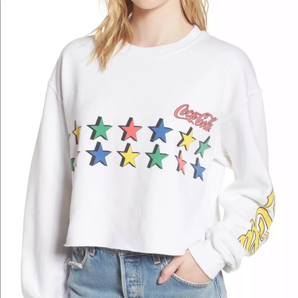 Junk Food Coca Cola cropped sweatshirt - Picture 1 of 2